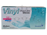 GLOVES BLUE VINYL x 100