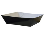 PAPER BURGER TRAY SQUARE 5" BLACK