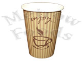 PAPER CUPS PRINTED 12OZ X 1000