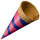 SLEEVED SUGAR CONE x 195